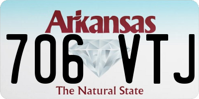 AR license plate 706VTJ