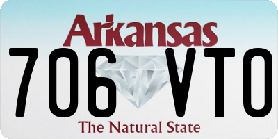 AR license plate 706VTO