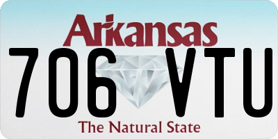 AR license plate 706VTU