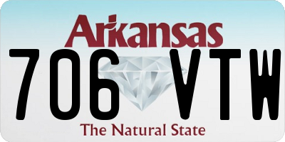 AR license plate 706VTW