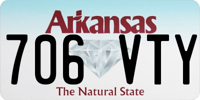 AR license plate 706VTY