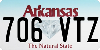 AR license plate 706VTZ