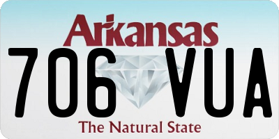 AR license plate 706VUA
