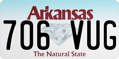 AR license plate 706VUG
