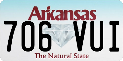 AR license plate 706VUI