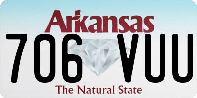 AR license plate 706VUU