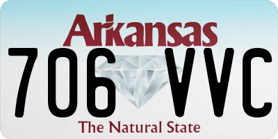 AR license plate 706VVC