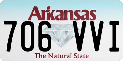 AR license plate 706VVI
