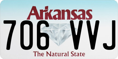 AR license plate 706VVJ