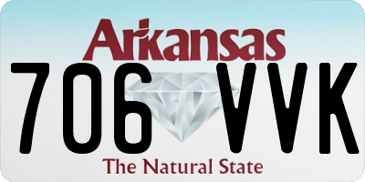 AR license plate 706VVK