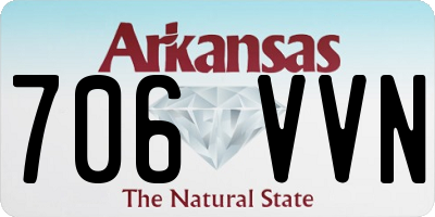 AR license plate 706VVN
