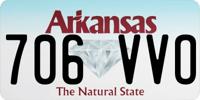 AR license plate 706VVO