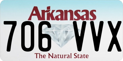 AR license plate 706VVX