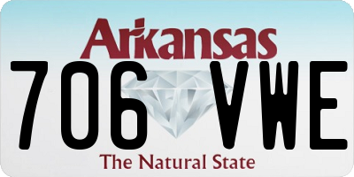 AR license plate 706VWE
