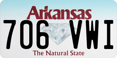 AR license plate 706VWI