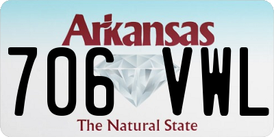 AR license plate 706VWL