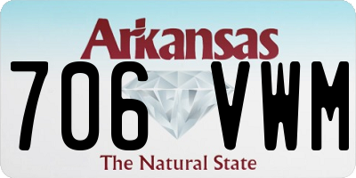 AR license plate 706VWM