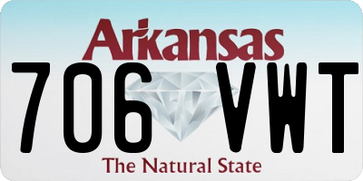 AR license plate 706VWT