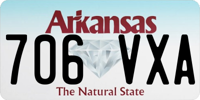 AR license plate 706VXA