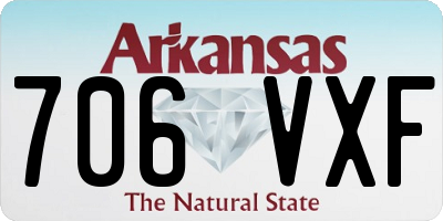 AR license plate 706VXF