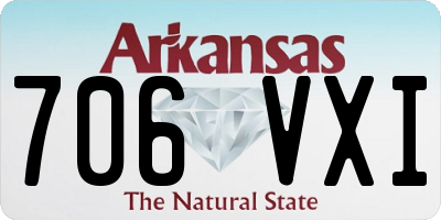 AR license plate 706VXI