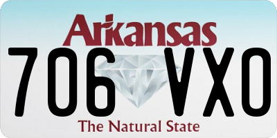 AR license plate 706VXO