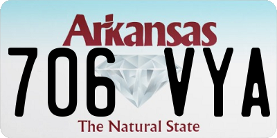 AR license plate 706VYA