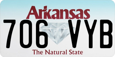 AR license plate 706VYB