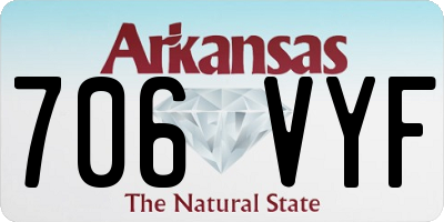 AR license plate 706VYF