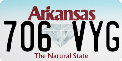 AR license plate 706VYG