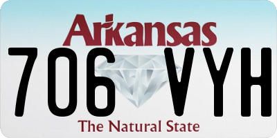 AR license plate 706VYH