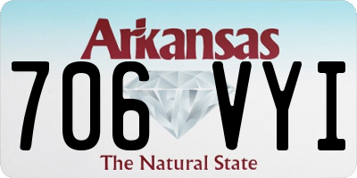 AR license plate 706VYI