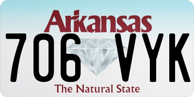 AR license plate 706VYK