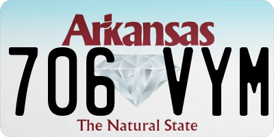 AR license plate 706VYM