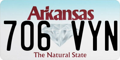 AR license plate 706VYN
