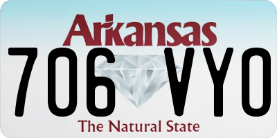 AR license plate 706VYO