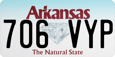 AR license plate 706VYP