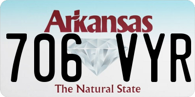 AR license plate 706VYR