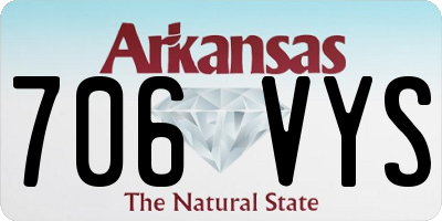 AR license plate 706VYS