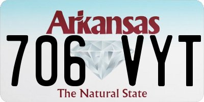 AR license plate 706VYT