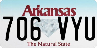 AR license plate 706VYU