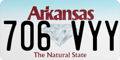 AR license plate 706VYY
