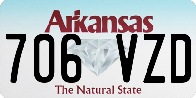 AR license plate 706VZD