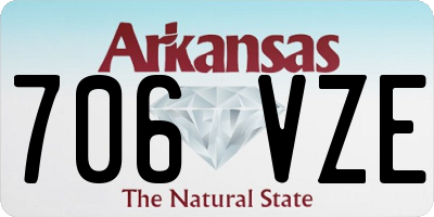 AR license plate 706VZE