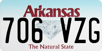 AR license plate 706VZG
