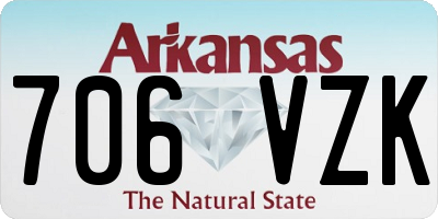 AR license plate 706VZK
