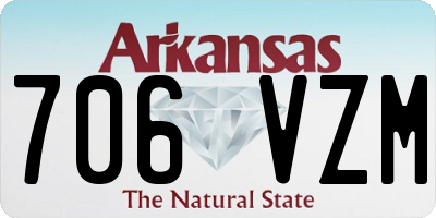 AR license plate 706VZM