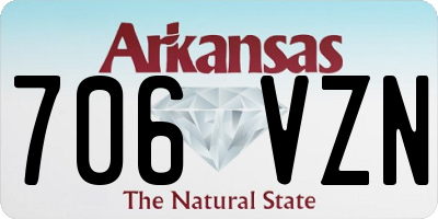 AR license plate 706VZN