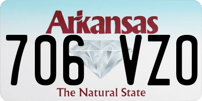 AR license plate 706VZO