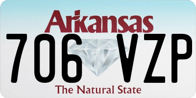 AR license plate 706VZP